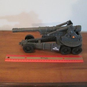 Long Range Tow Military Toy Cannon GI JOE Howitzer Light and Sound 11.5" long